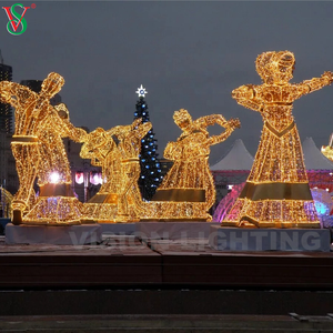 Decoración Luces de Navidad Led Exterior Escultura Luminosa Figuras <span class=keywords><strong>Danzantes</strong></span> párr Plaza y de la Calle - Product Image 5