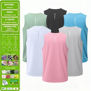 Débardeurs de sport blancs en spandex pour hommes – Vente en gros, personnalisables, respirants, réfléchissants, pour la course en extérieur, séchage rapide, pour le fitness - Product Image 1