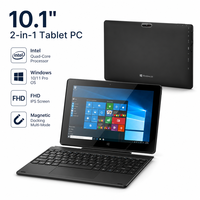 Pabrik OEM Tablet PC 2-in-1 Windows 11 10,1 Inci Layar Sentuh IPS Komputer Logam Portabel untuk Tugas Sehari-hari Perusahaan Komersial