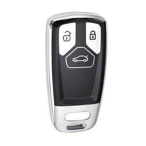Housse de clé de voiture Huanyue, compatible avec Audi A4L, A5, Q7, Q5L, A7, A8L, A6L, noir et rouge, élégante et durable. - Product Image 2