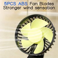 Ventilateur de refroidissement de voiture électrique à Double tête réglable à 360 degrés ventilateur de Circulation d'air en plastique alimenté par USB pour camion berline SUV RV