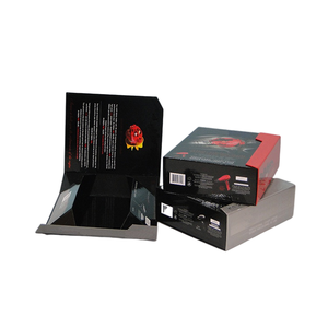 Custom logo magnetic foldable closed flat folding cardboard carton gift box