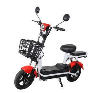Scooter électrique chinois de 14 pouces pour adultes, vélo électrique avec batterie portable 48V 12A, cadre en acier, vélo électrique de ville - Product Image 2