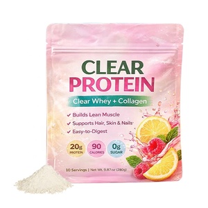 Collagène Clear <span class=keywords><strong>Whey</strong></span> Protein 20g Isolat en poudre avec biopeptides favorisant la santé musculaire, capillaire, cutanée et des ongles - Product Image 6