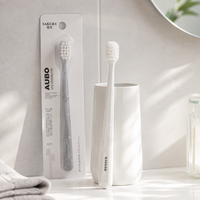 Brosse à dents manuelle personnalisée pour adultes, poils souples en filament PBT, manche ergonomique en plastique, OEM ODM pour usage domestique, vente en gros