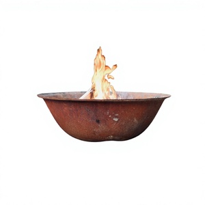 Pozo de fuego de hierro fundido de diseño clásico, forma redonda, tamaño personalizado, pozo de fuego de leña para uso en exteriores e interiores - Product Image 1