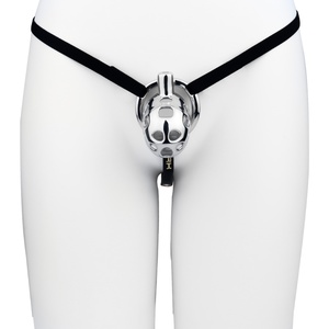 Jaula de Castidad de Malla de Acero Inoxidable con Cinturón y Opciones de Catéter, Juguete Sexual BDSM Masculino, Dispositivo de Castidad para Pene, Producto para Adultos - Product Image 6