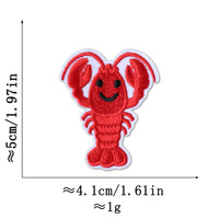 Patchs brodés animaux marins à thermocoller pour vêtements, patchs décoratifs brodés pour vestes, sacs, chapeaux