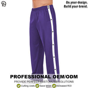 Pantalons de survêtement pour homme personnalisés avec boutons-pression sur le côté, coupe ample, jambes larges, athlétiques, sportifs, pour l'entraînement, la salle de sport, décontractés, pour le quotidien, les loisirs - Product Image 6