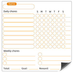 Bloc-notes magnétique doux, tableau blanc magnétique, tableau magnétique hebdomadaire et mensuel pour réfrigérateur, tableau de tâches, tableau de corvées - Product Image 3