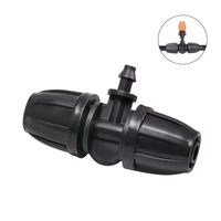 Raccord réducteur en T 8/12 pour irrigation goutte à goutte agricole et paysagère, accessoire réducteur de tuyau pour micro-asperseur