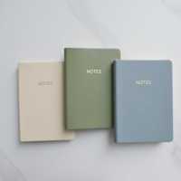 Carnet à couverture souple en cuir PU A6 de qualité supérieure, reliure cousue, personnalisation de magazines en lot, promotion, facile à noter
