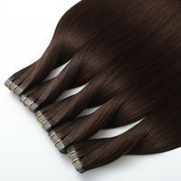 Extensions de cheveux naturels indiens à bandes adhésives, double épaisseur, 100 % cheveux humains Remy, cuticules intactes, qualité salon, prix de gros