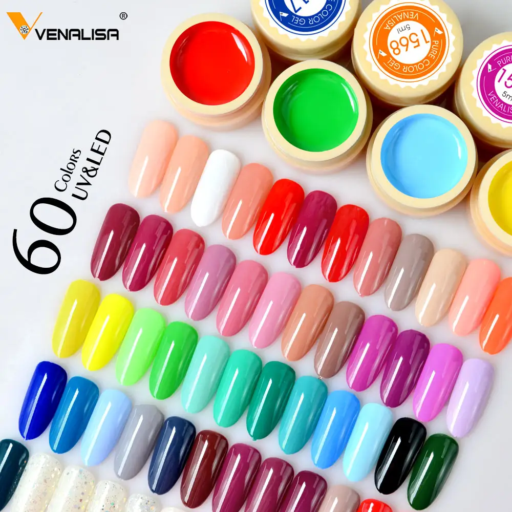 УФ-гель VENALISA для рисования ногтей, удаляемый замачиванием Полупостоянный УФ-лак, Цветной Гель-лак для дизайна ногтей, эмалевый Гель-лак, чернила