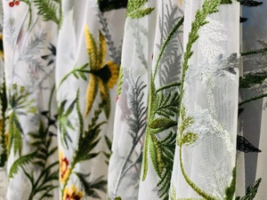 Multi Color Embroidery Net Lace Trimming Tulle Embroidery Lace Trim 3D Flower <strong>Mesh</strong> - Product Image 5