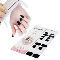 Autocollants de vernis à ongles en gel semi-durci UV personnalisés rouges, fournisseur d'usine Huizi