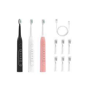 แปรงสีฟันไฟฟ้าโซนิคแบบชาร์จได้ 500mAh ชนิด C อายุการใช้งานแบตเตอรี่ 100 วัน พกพาสะดวก สำหรับผู้ใหญ่ - Product Image 2