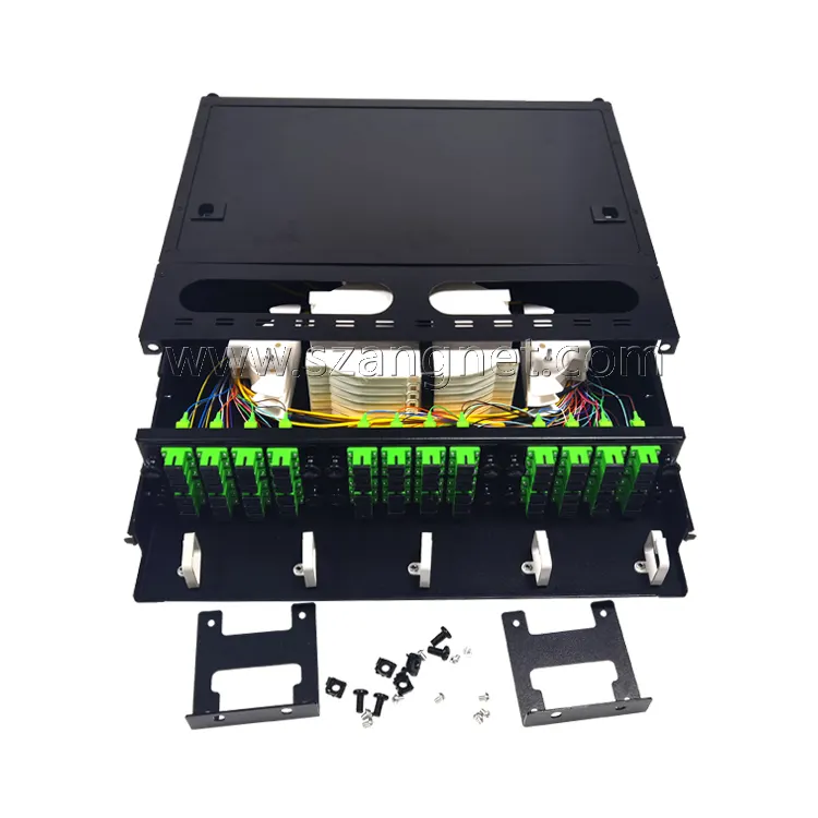 72F Rackmount Fiber Distribution Panel 72 Fiber Rack Mount Fiber Optic Patch Panel