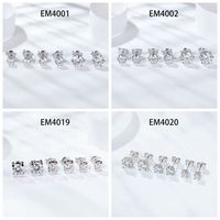 1.00 karat parlak kesim moissanit taş S925 küpe