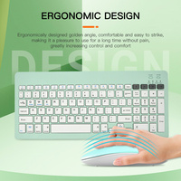 Clavier sans fil portable mini 2,4 G BT avec batterie au lithium compatible avec les ordinateurs portables iMac en stock