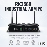 Contrôleur d'armoire express intelligent 4x RS232 RS485 CAN GPIO Double GbE 4G LTE Entrée 9 à 24V Android 11 RK3568 Mini PC industriel