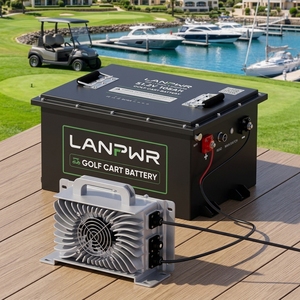 แบตเตอรี่ลิเธียมไอรอนฟอสเฟต US Germany Stock LANPWR 51.2V 105Ah สำหรับรถกอล์ฟ แบตเตอรี่โซลิดสเตทแบบ Deep Cycle สำหรับรถเข็นวีลแชร์และรถยก - Product Image 2