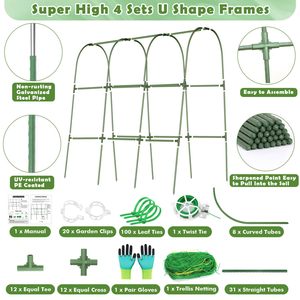 Support de treillis moderne en métal et plastique <span class=keywords><strong>pour</strong></span> concombres, légumes et <span class=keywords><strong>plantes</strong></span> <span class=keywords><strong>grimpantes</strong></span> - Product Image 4