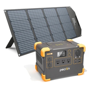 สถานีไฟฟ้าพกพา Pecron 1200W Lithium Ion E1000PRO, เครื่องกำเนิดไฟฟ้าสำหรับตั้งแคมป์, ระบบพลังงานแสงอาทิตย์น้ำหนักเบา - Product Image 1