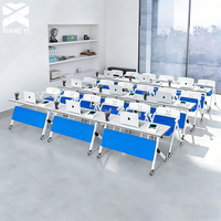 Table de conférence pliable modulaire moderne pour les écoles et les hôpitaux, mobilier de bureau commercial