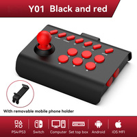 Manette de jeu classique Y01 pour arcade, avec interrupteur à bascule, pour ordinateur, téléphones mobiles Android et iOS, PS et PC