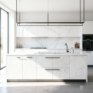 Meubles de <span class=keywords><strong>cuisine</strong></span> modulaires de luxe personnalisés BALOM avec éclairage LED intégré intelligent et appareils encastrés sans poignées - Product Image 3