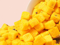 Suiker Vrij Gefreeze-droogde Passievruchtblokjes 100% Natuurlijk FD Fruitthee Grondstof Groothandel OEM Private Label Geen Toevoegingen