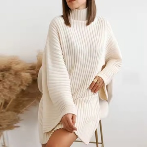 Robe longue en lin 100% tissé patchwork pour femme, style bohème décontracté d'hiver, manches évasées côtelées larges, taille élastique, motif uni - Product Image 3