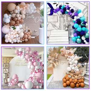 decoración para fiesta de <span class=keywords><strong>cumpleaños</strong></span>, conjunto de guirnalda de globos, azul, verde, blanco y gris, Kit de arco de globos - Product Image 3
