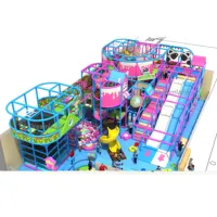 Crianças Equipamentos de Playground Com Grande Piscina de Bolinhas Casa De Plástico Crianças Jogo No Interior do Parque de Diversões