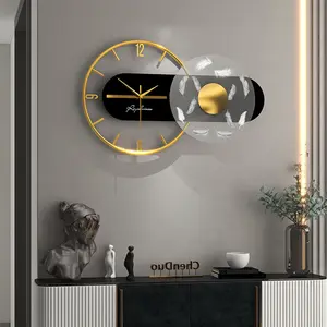 3D 럭셔리 사일런트 티킹 큰 시계, 거실, 인테리어 사무실 39 인치 대형 벽시계를 위한 현대 가정 장식