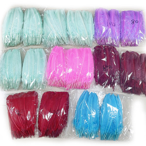10-12 pouces blanchis teints dinde piquants coupe plumes fête de mariage carnaval Costume casque ailes faisant décoration de Table - Product Image 4