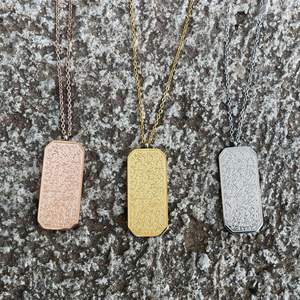 Regalos Islámicos para el Eid, Cadena de Acero Inoxidable Plateada a Precio Económico, Collar con Colgante Moderno para Mujer, Chapado en Platino, 2024 - Product Image 4