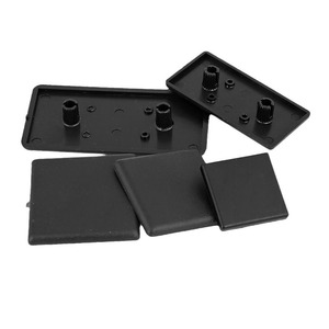 Aluminum <b>Profile</b> Cover Plate End Cap 15 20 30 40 60 80 8840 National Standard Rounded Corner Black <b>Plastic</b> - Product Image 1