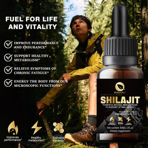 OEM/ODM Shilajit Drops Supplément liquide 60ml Soutien Santé optimale Résine minérale naturelle puissante - Product Image 4