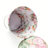 Vente en gros de boîtes rondes en métal de luxe pour le thé et le café, boîtes rondes en métal OEM personnalisées pour l'emballage du thé