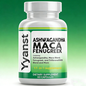 แคปซูลเสริมพลังงานและต้านอนุมูลอิสระจากรากมาคาและอัชวกันดา ยี่ห้อไพรเวทเลเบล พร้อมเสริมภูมิคุ้มกัน ปรับแต่งได้สำหรับผู้ใหญ่ - Product Image 1