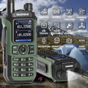 Baofeng Uv 21 Pro Walkie Talkie Multi Band Air Band Aviation Outdoor Use With Type C Charging And One <b>Button</b> Frequency Pairing - Product Image 2