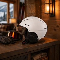 Casque de snowboard tout-terrain en polycarbonate, protection tout-terrain, blanc mat noir multicolore, casque de protection