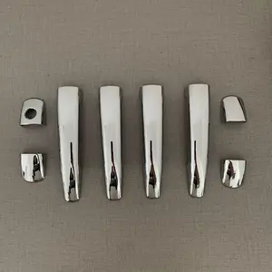 Auto Accessories High Grade Abs Plastic Chrome Car Door Handle Chrome Cover For Peugeot 208