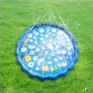 Tapis d'arrosage pour enfants 170 cm, tapis de jeu extérieur avec arroseur pour s'amuser en été dans le jardin ou sur la pelouse - Product Image 2