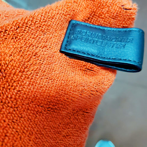 Logo di cotone jacquard di velluto di sport asciugamano <span class=keywords><strong>con</strong></span> tasca della chiusura lampo - Product Image 6