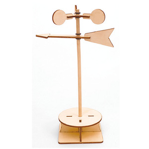 Aiguille à vent durable en <span class=keywords><strong>bois</strong></span> de bouleau naturel, activité de construction Montessori, apprentissage des sciences de la Terre, boîte de détermination de direction résiliente - Product Image 2