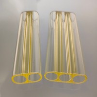 Cavité laser jaune dopée au samarium, type double orifice, cavité de pompage à lampe unique et à tige unique pour soudeuse laser Nd:YAG à pompage par lampe