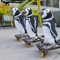 Amimatronic Modèle d'animal d'amusement Statue réaliste de pingouin grandeur nature